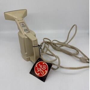Vintage General Electric Wrinkle Remover WR-1 Handheld Travel Steamer Beige USA